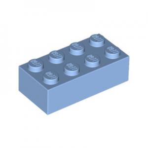 Steen 2x4 blauw medium 3001/4205058 (set van 10 stuks)