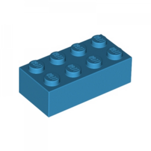 Steen 2x4 blauw donker azur 3001/4655172 (set van 10 stuks)
