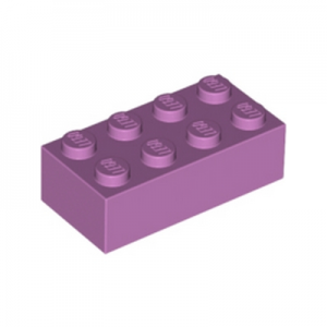 Steen 2x4 paars medium lavendel 3001/4655173 (set van 10 stuks)