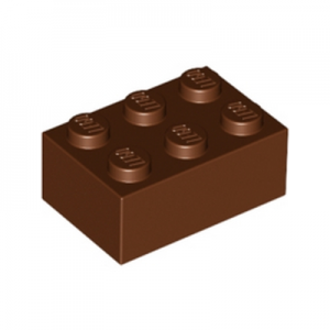 Steen 2x3 bruin 3002/4216668 (set van 10 stuks)