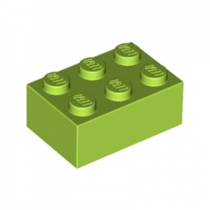 Steen 2x3 groen limegroen 3002/4220631 (set van 10 stuks)