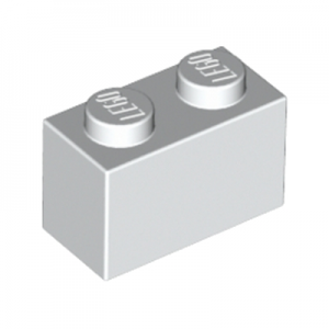Steen 1x2 wit 3004/300401 (set van 10 stuks)