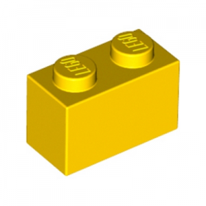 Steen 1x2 geel 3004/300424 (set van 10 stuks)