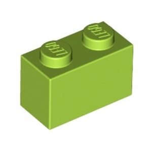 Steen 1x2 groen limegroen 3004/4164022 (set van 10 stuks)
