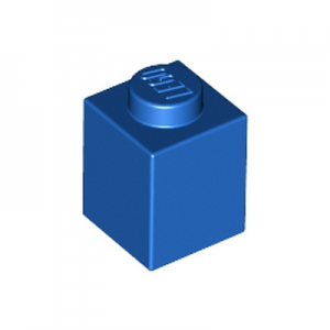 Steen 1x1 blauw 3005/300523 (set van 10 stuks)