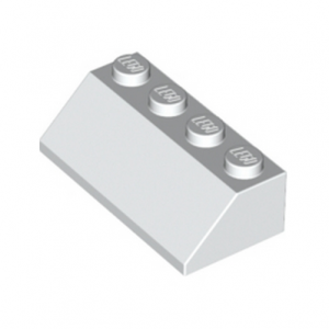 Dakpan 2x4 45° wit 3037/303701 (set van 10 stuks)