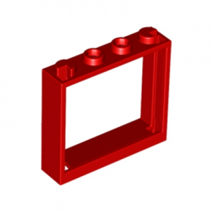 Kozijn 1x4x3 rood 60594/6138800 (set van 5 stuks)