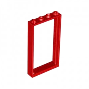 Kozijn 1x4x6 rood 60596/40289/4550015 (set van 5 stuks)