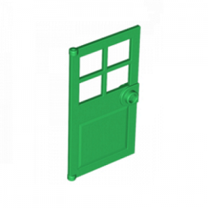 Deur 1x4x6 groen 60623/4583718 (set van 5 stuks)