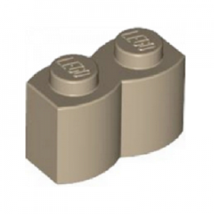 Steen palissade 1x2 beige donker 30136/4520257