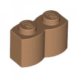 Steen palissade 1x2 bruin medium nougat 30136/4651231