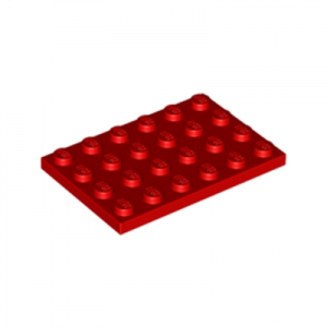 Plaatje 4x6 rood 3032/303221