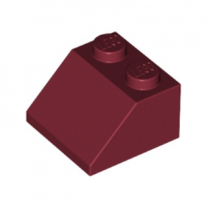 Dakpan 2x2 45° rood donkerrood 3039/4609925