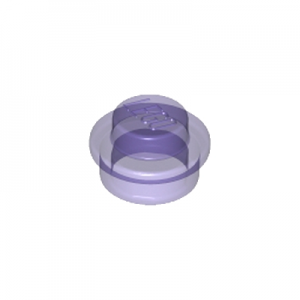 Plaatje rond transparant 1x1 paars 34823/6240210