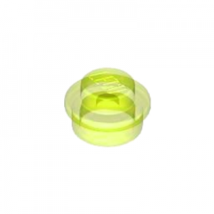 Plaatje rond transparant 1x1 geel fluoriserend 34823/6240223