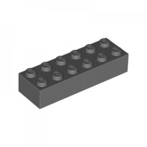 Steen 2x6 grijs 44237/4210875 (set van 10 stuks)