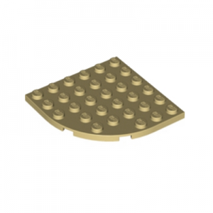 Plaatje ronde hoek 6x6 beige 6003/6056484