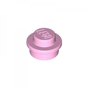 Plaatje rond 1x1 roze 6141/4517996