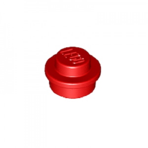 Plaatje rond 1x1 rood 6141/614121
