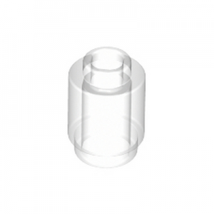 Steen rond 1x1 transparant blank 3062/6223655 (set van 10 stuks)