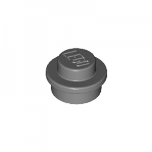 Plaatje rond 1x1 grijs 6141/4210633 (set van 10 stuks)