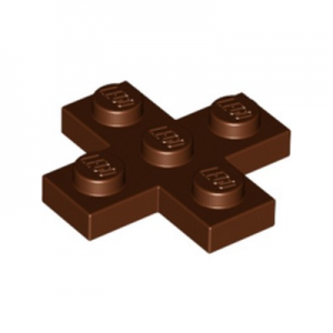 Plaatje kruis 3x3 bruin 15397/6050918 (set van 10 stuks)