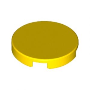 Tegel rond 2x2 geel 14769/6078279 (set van 20 stuks)