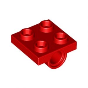 Plaatje met 2 pingaten 2x2 rood 2817/281721 (set van 10 stuks)
