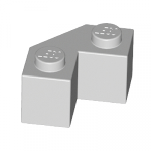 Steen 2x2, met 45° hoek grijs lichtgrijs 87620/4651063 (set van 10 stuks)