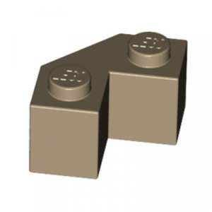 Steen 2x2, met 45° hoek beige donker 87620/6020847 (set van 10 stuks)
