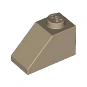Dakpan 2x1 45° beige donker 3040/4530678 (set van 10 stuks)