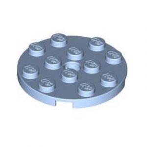 Plaatje rond 4x4 blauw helder lichtblauw 60474/4599545 (set van 5 stuks)