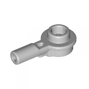 Plaatje rond met shaft 1x1 grijs lichtgrijs 32828/6227897 (set van 10 stuks)