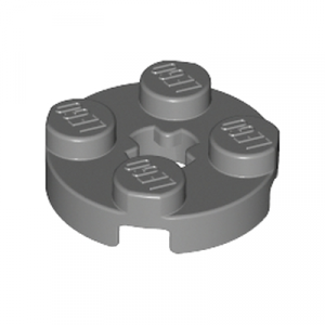 Plaatje rond 2x2 grijs 4032/4211042 (set van 10 stuks)