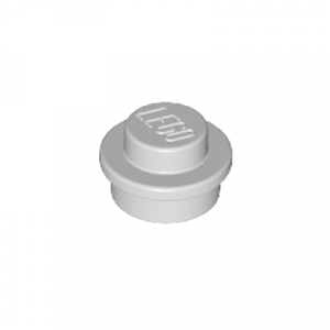 Plaatje rond 1x1 grijs lichtgrijs 6141/4211525 (set van 10 stuks)