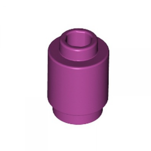 Steen rond 1x1 magenta 3062/6172869 (set van 10 stuks)