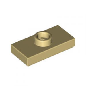 Tegel met 1 nop 1x2 beige 15573/6092587 (set van 10 stuks)