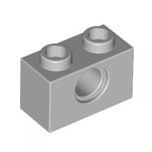 Steen 1x2, 1 gat grijs lichtgrijs 3700/4211440 (set van 10 stuks)