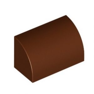 Steen gebogen 1x2 bruin 37352/6311210 (set van 10 stuks)