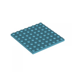 Plaatje 8x8 blauw medium azur 41539/6205088 (per stuk)
