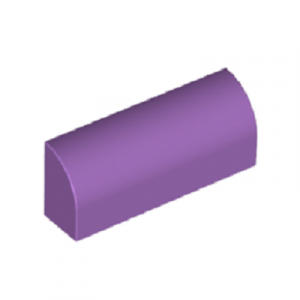Steen gebogen 1x4 paars medium lavendel 10314/6083615 (set van 10 stuks)