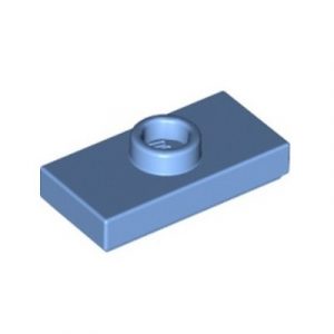 Tegel met 1 nop 1x2 blauw medium 15573/6092601 (set van 10 stuks)