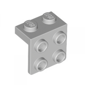 Plaatje hoekplaatje 1x2/2x2 grijs lichtgrijs 21712/6117967 (set van 10 stuks)