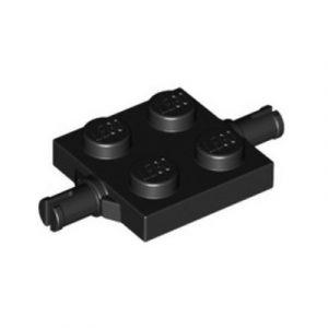 Plaatje met 2 assen 2x2 zwart 67687/6371406 (set van 5 stuks)