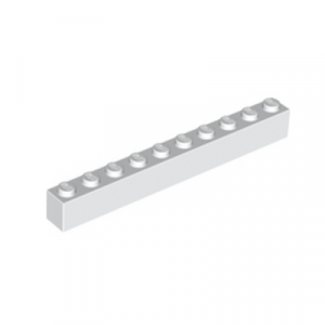 Steen 1x10 wit 6111/611101 (set van 2 stuks)