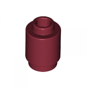 Steen rond 1x1 rood donkerrood 3062/4539099 (set van 10 stuks)