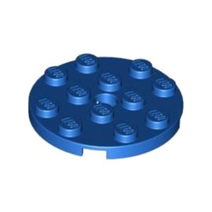 Plaatje rond 4x4 blauw 60474/4581501 (set van 5 stuks)