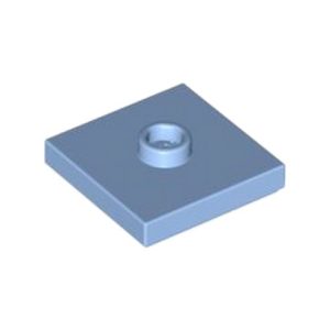 Tegel met 1 nop 2x2 blauw medium 87580/6126060 (set van 10 stuks)