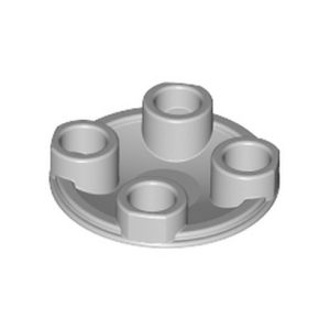 Plaatje rond, gebogen onderkant 2x2 grijs lichtgrijs 2654/4278273 (set van 10 stuks)