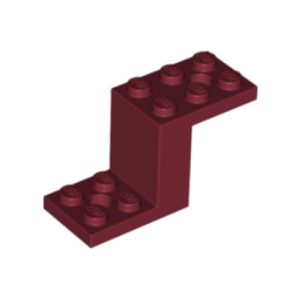 Bottom 2x5x2⅓ rood donkerrood 28964/6268214 (set van 2 stuks)